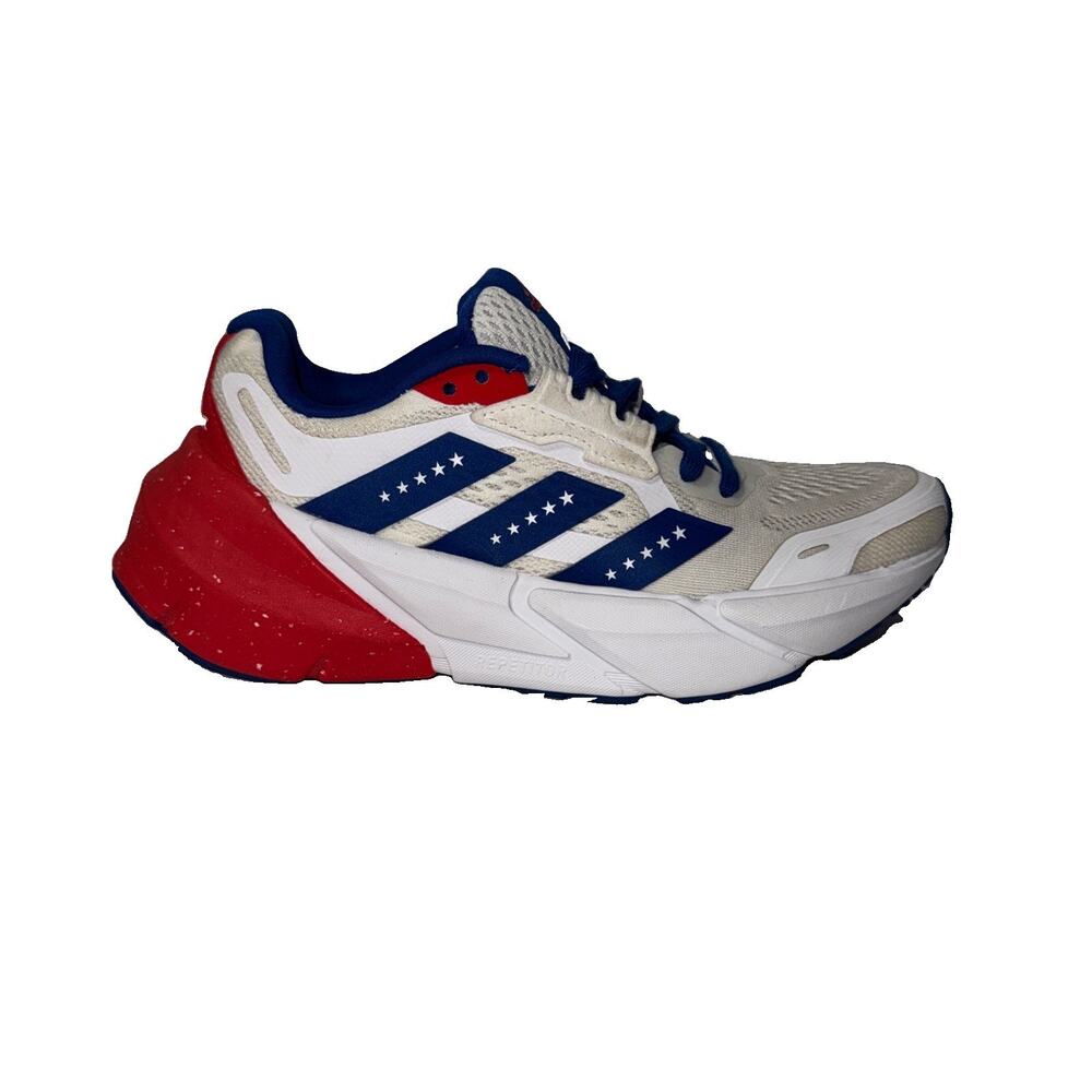 adidas Adistar Peachtree Running Shoe HQ9795 Red White Blue Stars Men Size 6